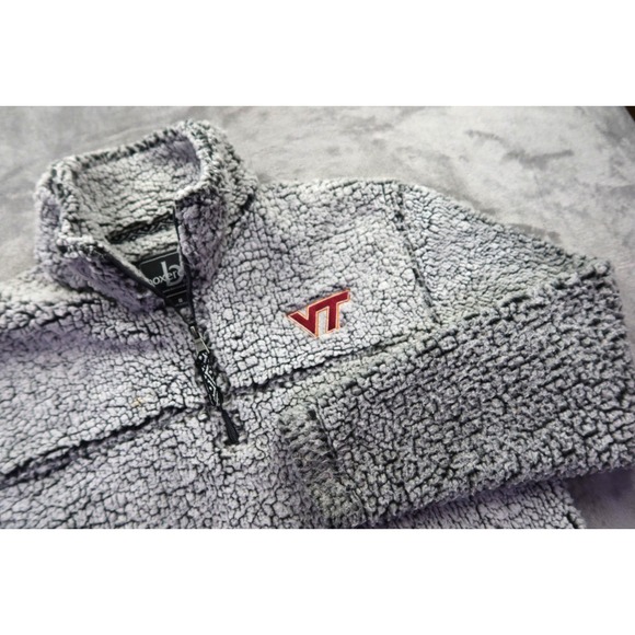 Under Armour Jackets & Blazers - Virginia Tech Hokies VT Fluffy Fleece Jacket Women's Size‎ S Gray